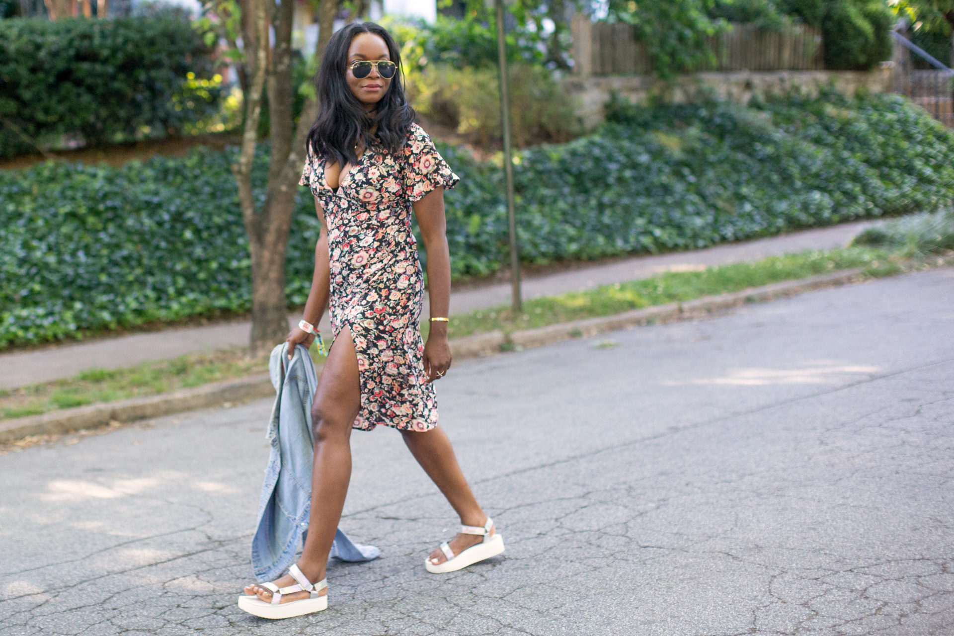 white flatform teva