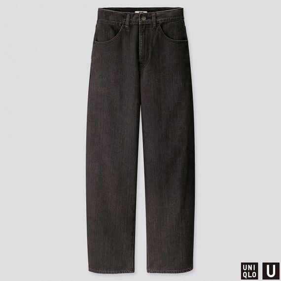 uniqlo wide fit curved jeans