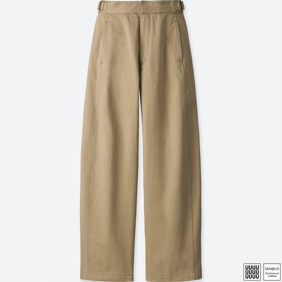 uniqlo wide fit curved pants